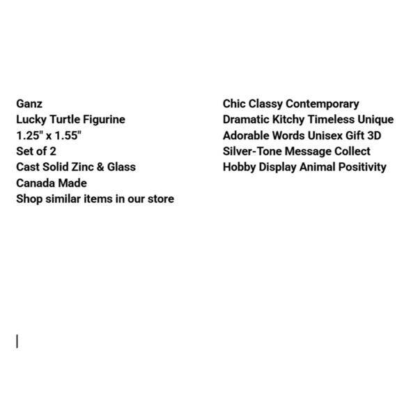 Ganz Lucky Turtle Figurine 1.25" x 1.55" Set 2 Inspiration 3D Clear Glass Shell - Picture 2 of 7